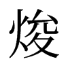 焌的舊字形