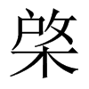 棨的中國大陸宋體