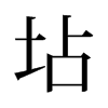 坫的舊字形