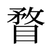 瞀的舊字形