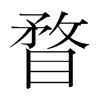 瞀的韓國明朝體