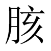 胲的中國大陸宋體